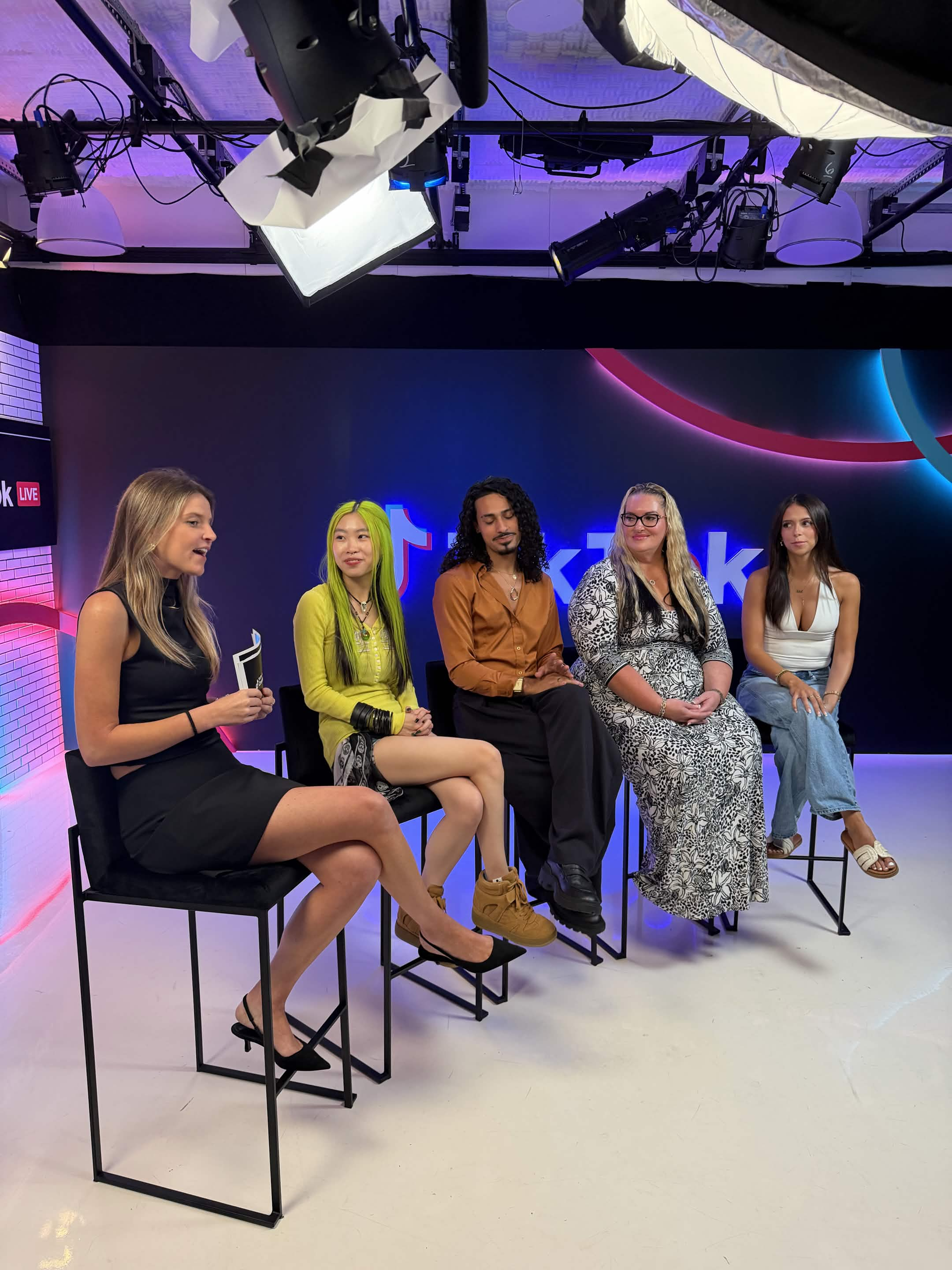 Creators sharing a moment at a TikTok LIVE event
